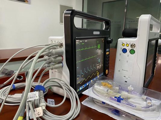 Macchina portatile per il monitoraggio dei segni vitali, monitor multiparametri con ECG.