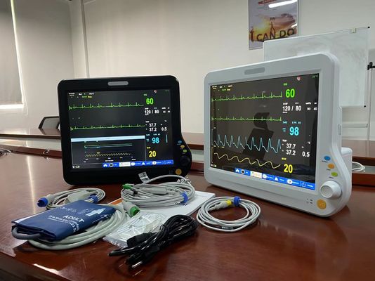 Monitor multilingue per i parametri vitali, macchina per i parametri vitali dell' ospedale 15 pollici per adulti
