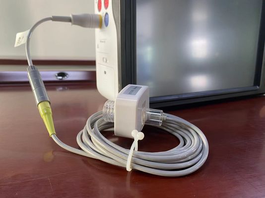 Materiale di plastica Sensore di CO2 di fine marea per monitor cardiaco in terapia intensiva