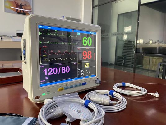 Monitor portatili dei segni vitali del monitor paziente cardiaco ECG SPO2 NIBP con schermo LCD TFT da 12,1 pollici