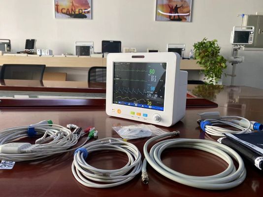 8.4 pollici schermo LCD TFT monitor portatile di segni vitali per SPO2 NIBP Temp ECG EtCO2