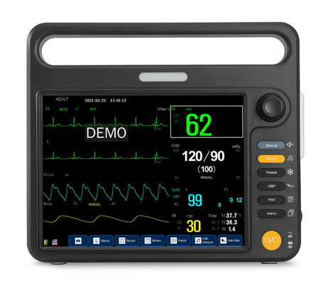 12Monitor portatili da 1 pollice per pazienti cardiaci compatibili con HL7, funzioni di usb, monitoraggio dei sintomi vitali