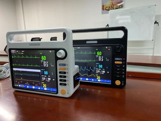 Monitor portatile multiparametro del paziente cardiaco con ECG SPO2 NIBP Temp Standard
