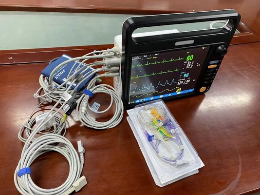 12.1 pollici di monitoramento del paziente cardiaco Multiparametro con sensore EtCO2