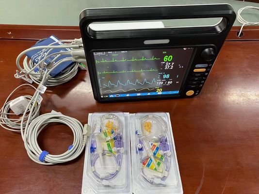 EtCO2 Medical Cardiac Patient Monitor, Equipaggiamento di monitoraggio vitale Multi Lead