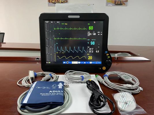 Monitore cardiaco modulare in terapia intensiva multilingue con ECG NIBP SPO2 standard