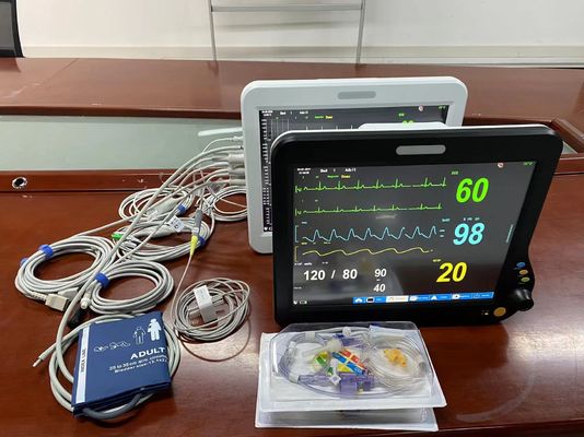 Monitor cardiaco modulare portatile con schermo da 15 pollici con 6 parametri