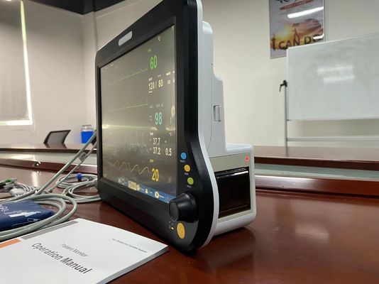 15 &quot; Multi Parameter Patient Monitor, Ambulance Heart Monitor con 2 Temp PR HR