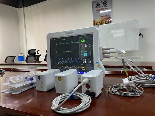 Monitoraggio cardiaco Dispositivi di monitoraggio medico modulari con ECG SPO2 2Temp