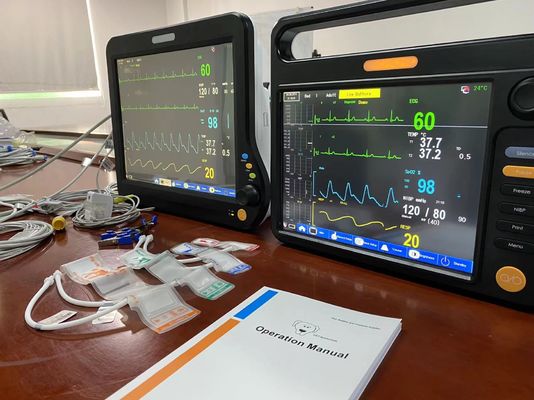Monitor multilingue veterinario Spo2, Monitor per la macchina del cuore per cani conigli