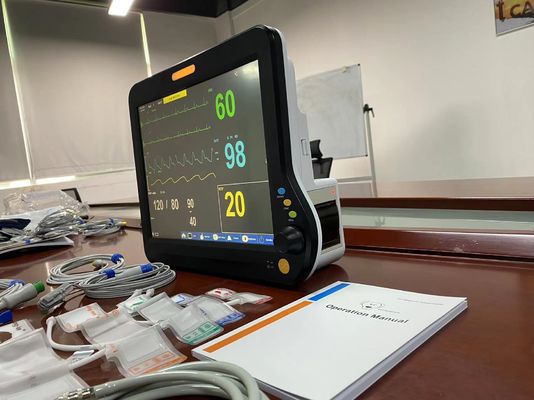 Monitor medico veterinario multiparametrico con ECG SPO2 2Temp