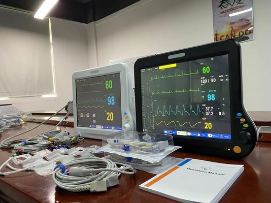 CMS Touch Monitor Multiparametro Veterinario 15 Pollici Per Animali Chirurgici