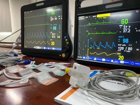 2Temp Resp Monitor veterinario multiparametro Multi linguaggio per la diagnosi chirurgica