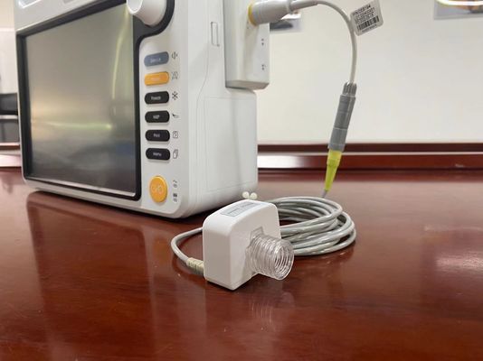 Materiale di plastica Sensore di CO2 di fine marea per monitor cardiaco in terapia intensiva