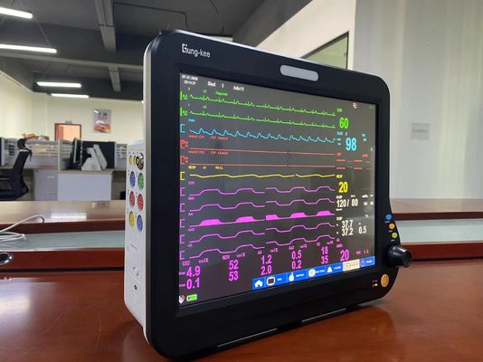 Monitor cardiaco a 15 pollici dello schermo ICU di TFT LCD, monitor paziente di multi parametro SPO2
