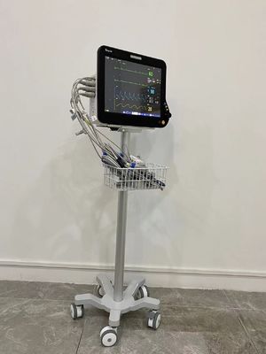 Carrello medico portatile di alluminio del monitor di Matieral di aviazione con le ruote silenziose a 3 pollici