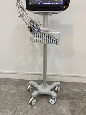 Aviazione medica Matieral di alluminio del carrello del monitor delle ruote silenziose a 3 pollici del neonato