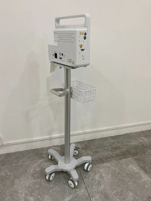 Carrello di alluminio del monitor paziente di Matieral di aviazione veterinaria con le ruote silenziose a 3 pollici