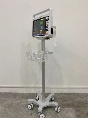 Carrello medico portatile di alluminio del monitor di Matieral di aviazione con le ruote silenziose a 3 pollici