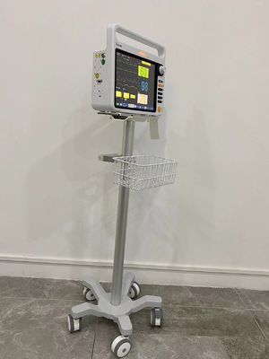 Carrello di alluminio del monitor paziente di Matieral di aviazione di ICU con le ruote silenziose a 3 pollici