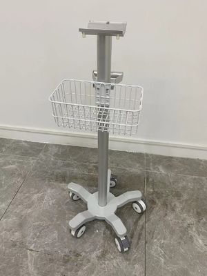 Aviazione medica Matieral di alluminio del carrello del monitor delle ruote silenziose a 3 pollici di anestesia