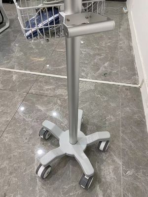 Carrello di alluminio del monitor paziente di Matieral di aviazione di ICU con le ruote silenziose a 3 pollici