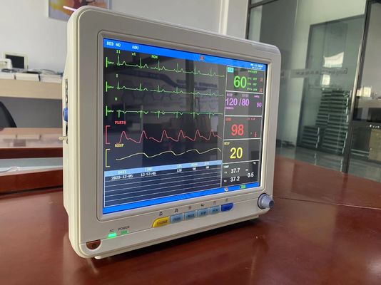 Monitor elettronico medico dei segni vitali LCD TFT con ECG SPO2 NIBP e misurazione della temperatura