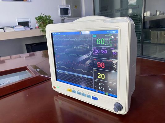 Monitor elettronico medico dei segni vitali LCD TFT con ECG SPO2 NIBP e misurazione della temperatura
