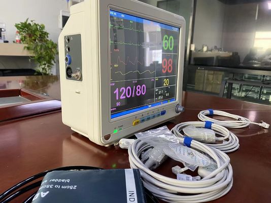 Monitor di segni vitali per pazienti ospedalieri leggeri con misurazione della temperatura dell'ECG SPO2 NIBP