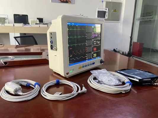 Monitor paziente portatile della clinica generale del reparto con schermo LCD TFT da 12,1 pollici