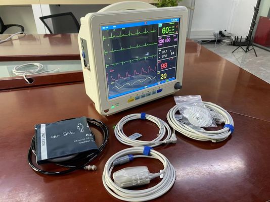 Monitor paziente portatile multiparametro LCD a 12,1 pollici TFT con EtCO2 ECG SPO2 NIBP
