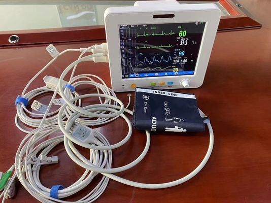 Monitor paziente portatile dello schermo a 8,4 pollici di TFT LCD per gli impiegati ECG EtCO2 di SPO2 NIBP