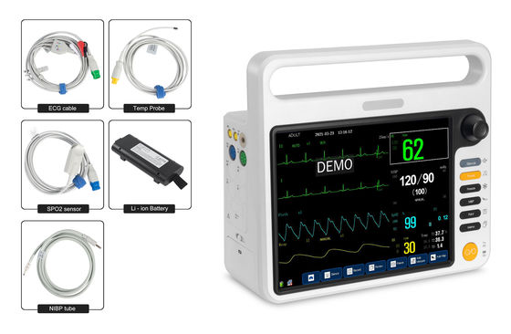 12Monitor cardiaci multiparametri da 1 pollice con funzione compatibile HL7, OEM/SKD accettati
