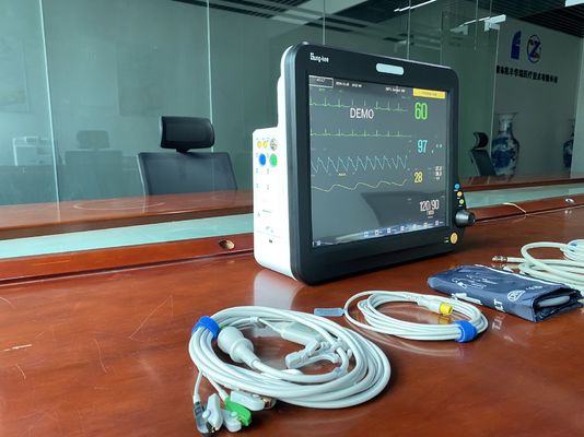 Monitor cardiaci multiparametri da 15 pollici con funzione compatibile HL7, applicati in sala operatoria, ICU, CCU, reparto generale