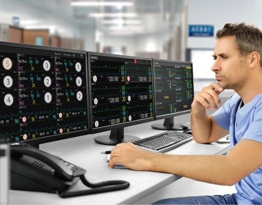 Sistema di monitoraggio del centro per monitor portatile multiparametrico del paziente, monitor cardiaco